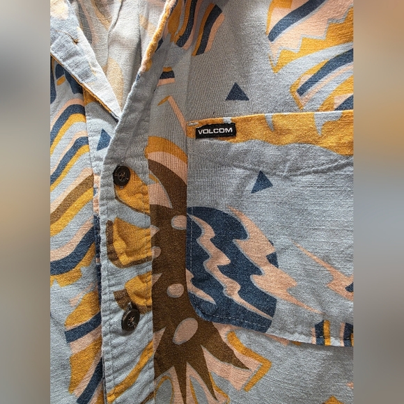 Volcom Multicolor Patterned Men's Shirt - Picture 3 of 4